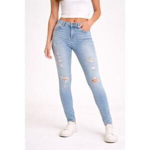 PacSun Perfect Fit Jegging Distressed Light Wash Jeans Women’s 27
